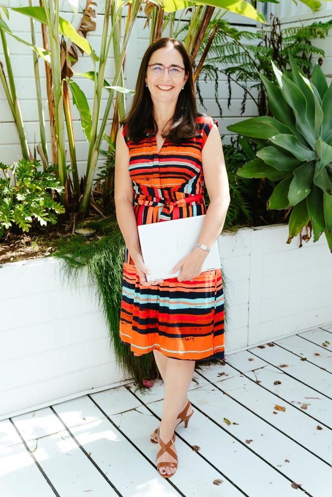 Brisbane Branding Photographer Kylie Hayes Coach Standing Outside